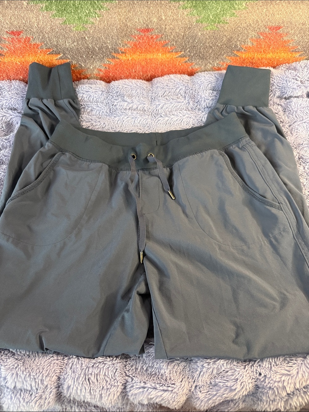 Athleta Blue Gray Track Joggers
